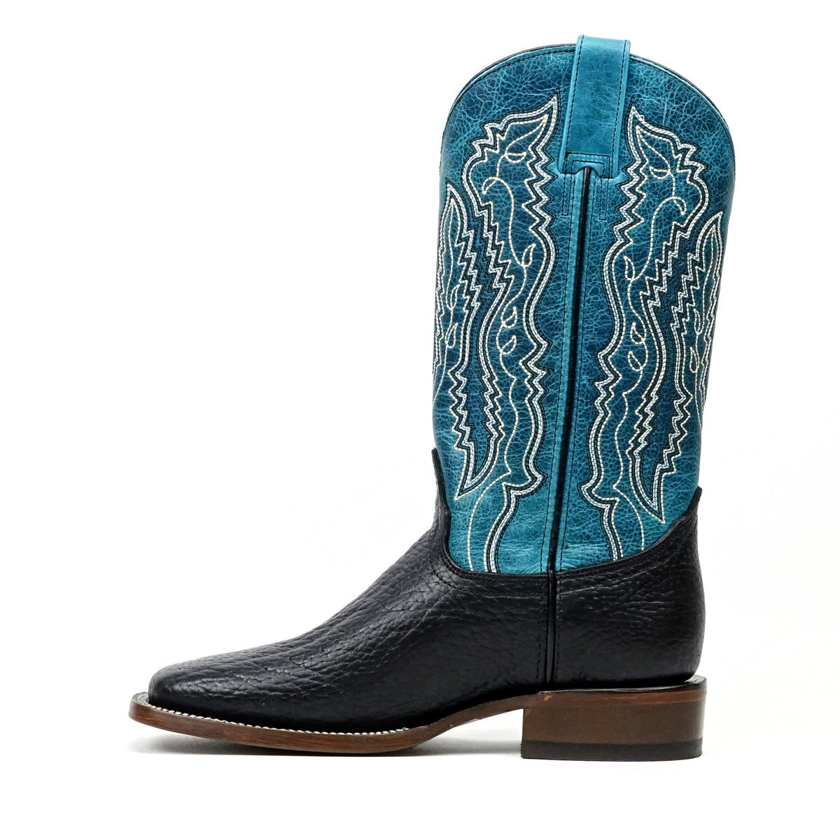 Black Bullhide Boots - Square Toe (E960) - Gomez Western Wear