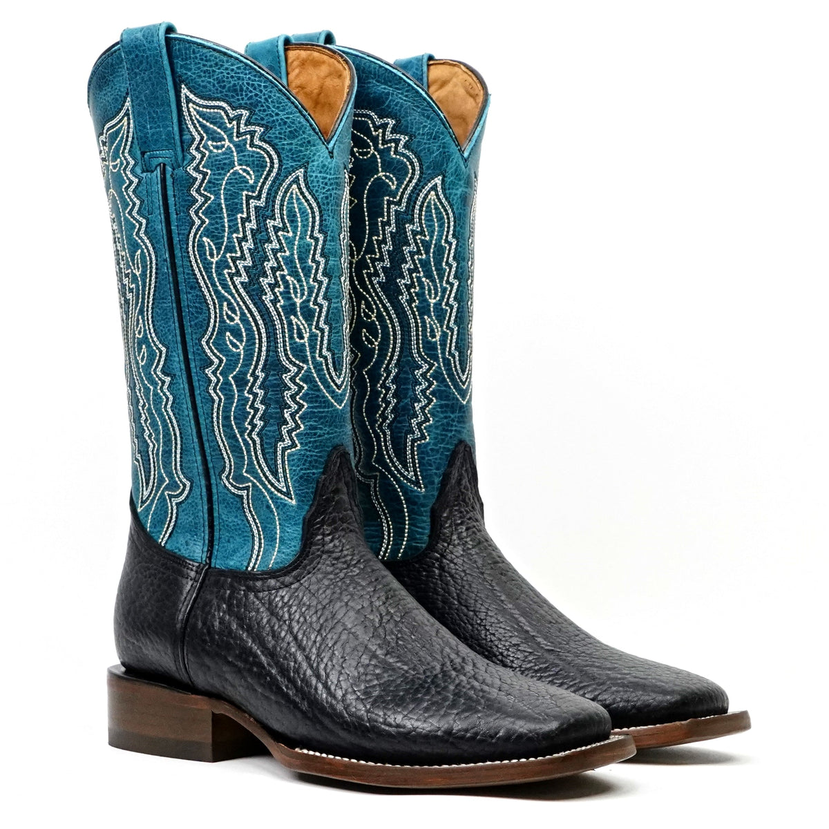 Black Bullhide Boots - Square Toe (E960) - Gomez Western Wear