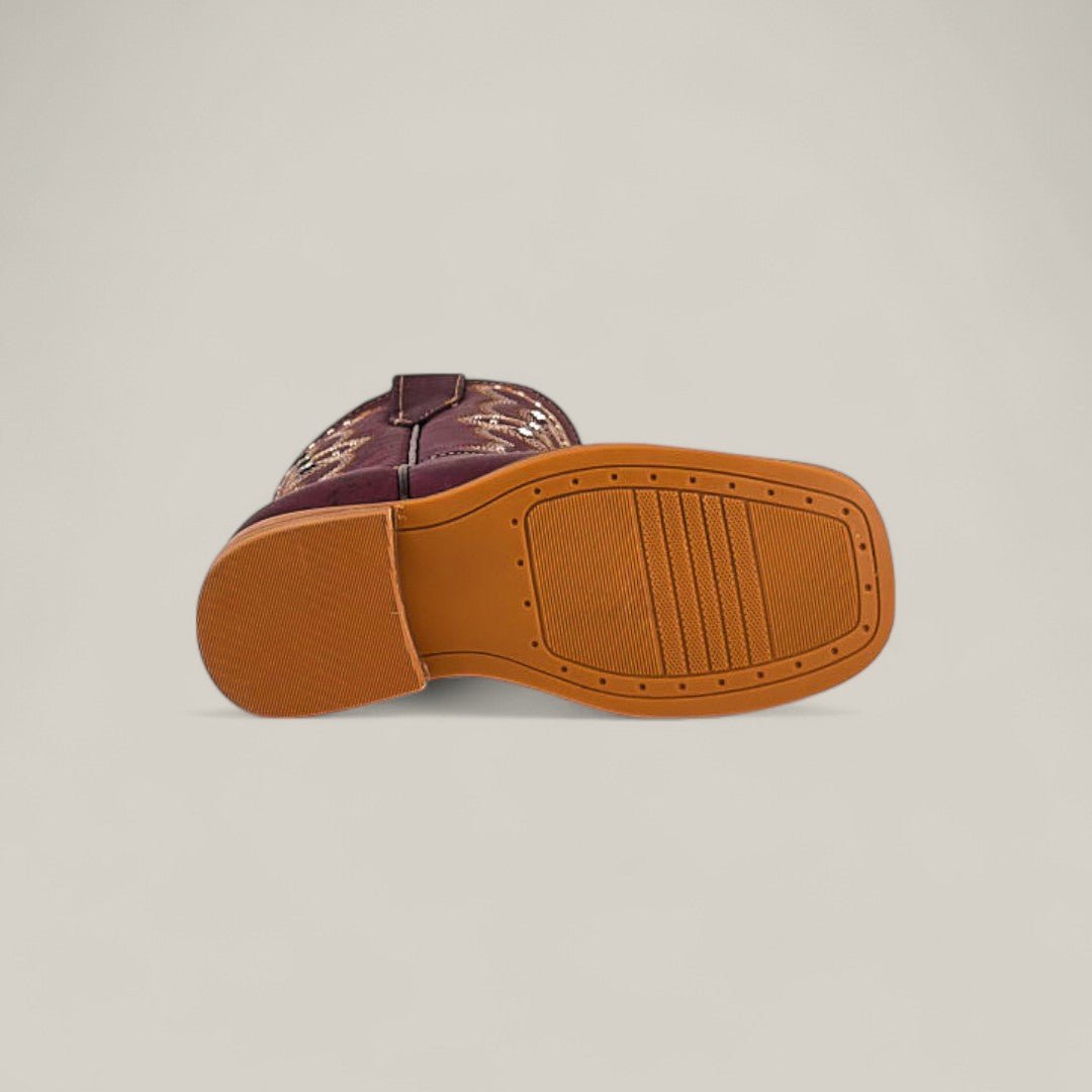 Blake Purple - Square Toe - Kids Boots - Gomez Western Wear