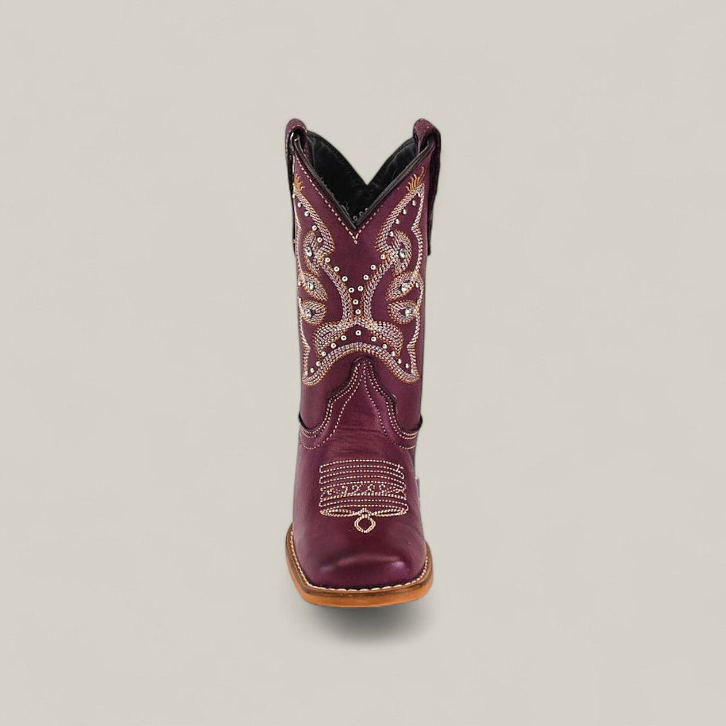 Blake Purple - Square Toe - Kids Boots - Gomez Western Wear