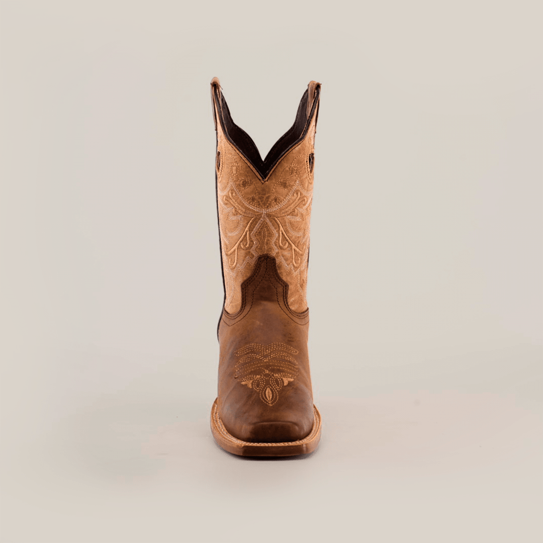Cedar Camel Cowgirl Boots - Short Shaft - Narrow Square Toe (E316) - Gomez Western Wear