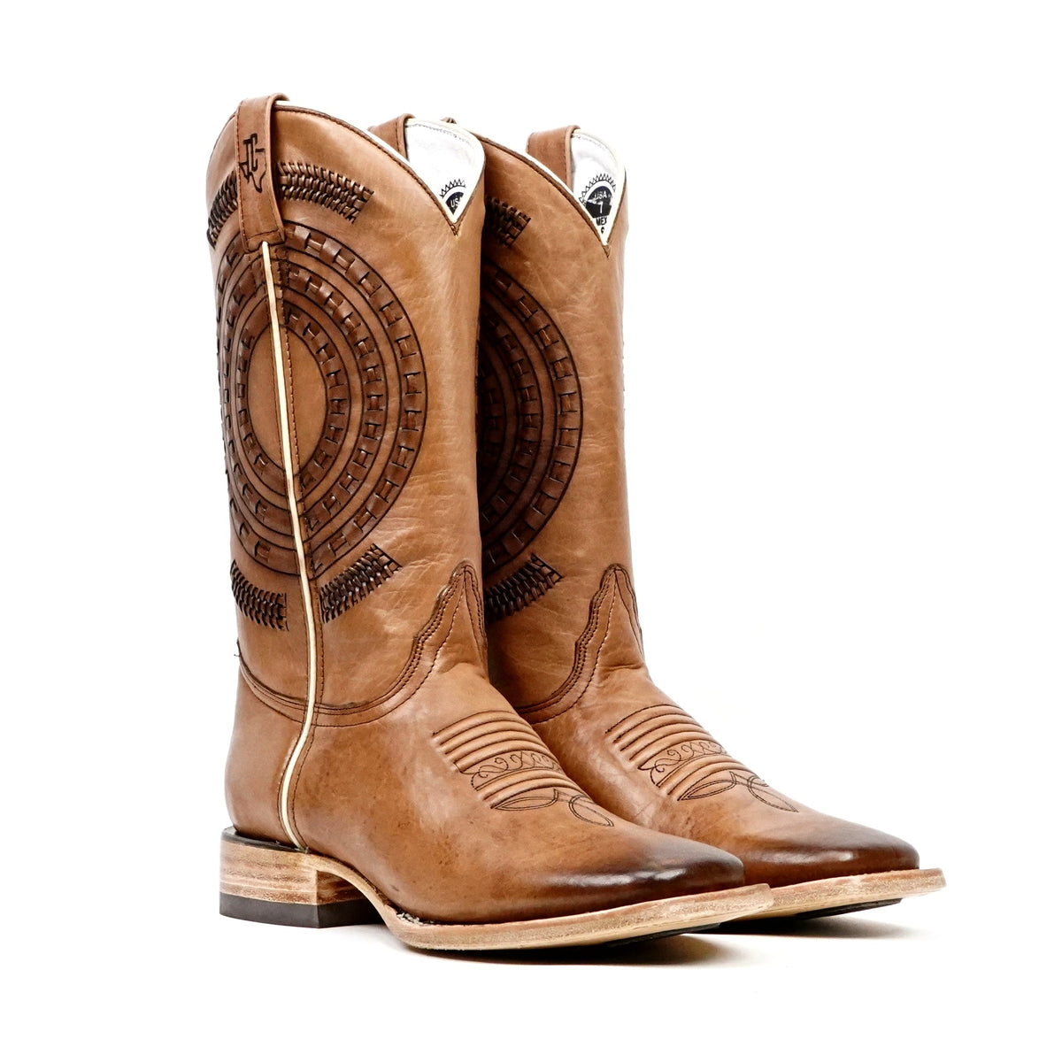 Clayton Tobacco Cowboy Boots - Square Toe (E944) - Gomez Western Wear