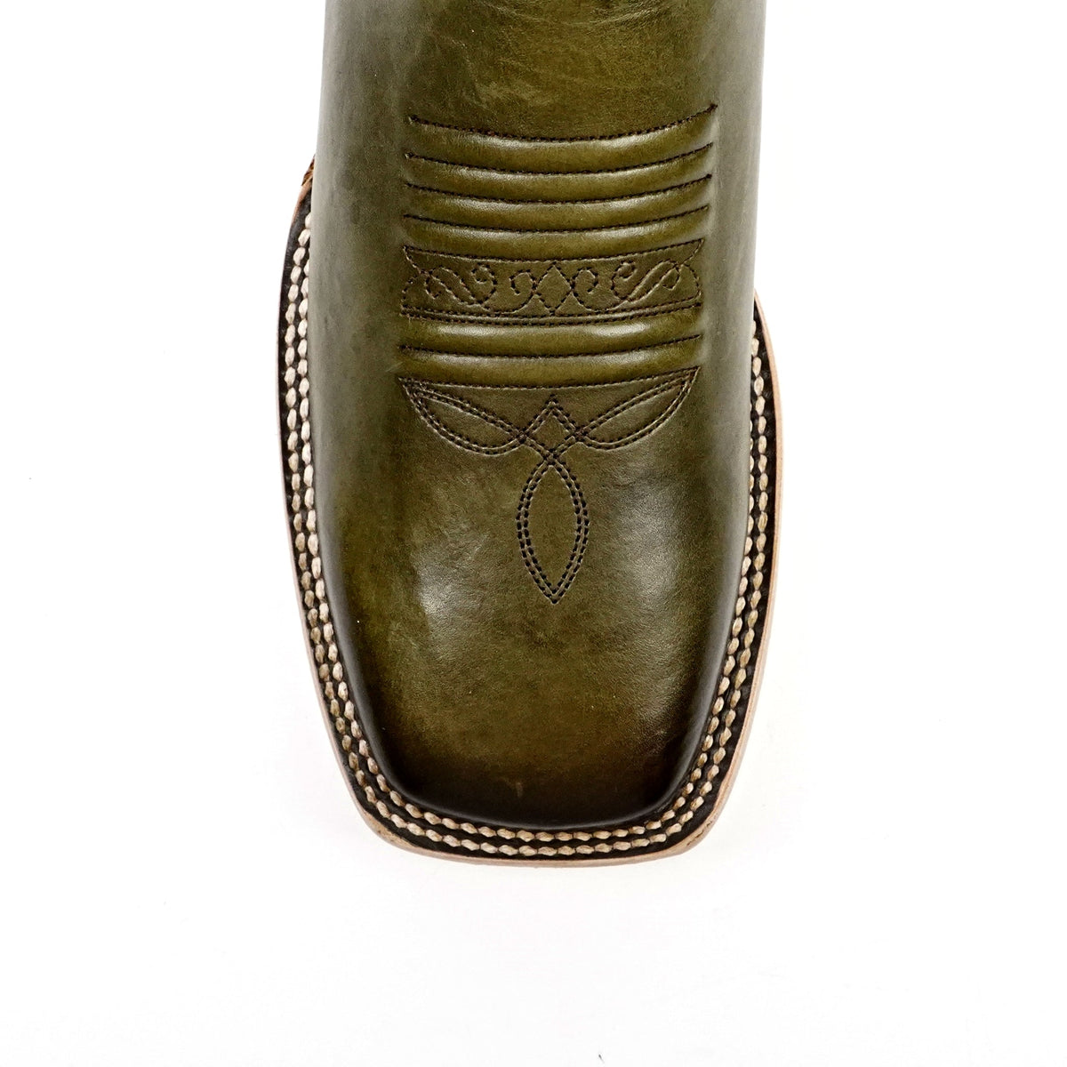 Cleyton Olive Cowboy Boots - Square Toe (E944) - Gomez Western Wear