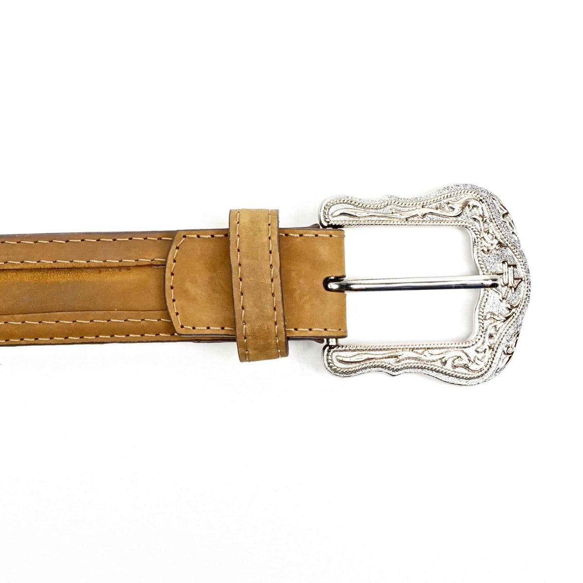 Crazy Tan Leather Belt (C-V4601) - Gomez Western Wear