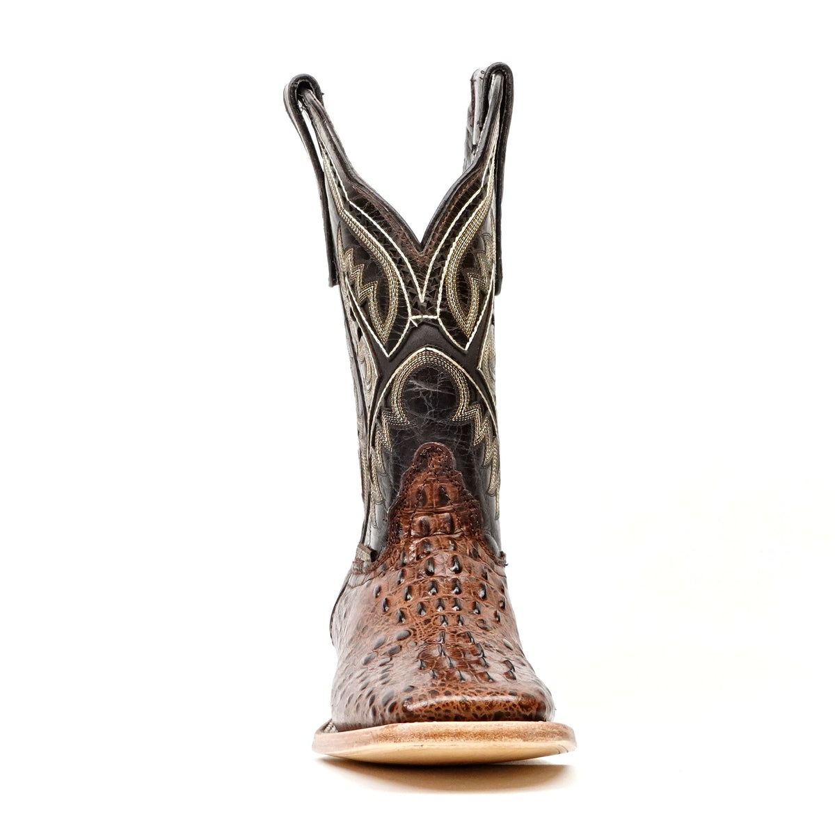 Crocodile Choco Boots (Youth) - Embossed Leather - Square Toe (E427) - Gomez Western Wear
