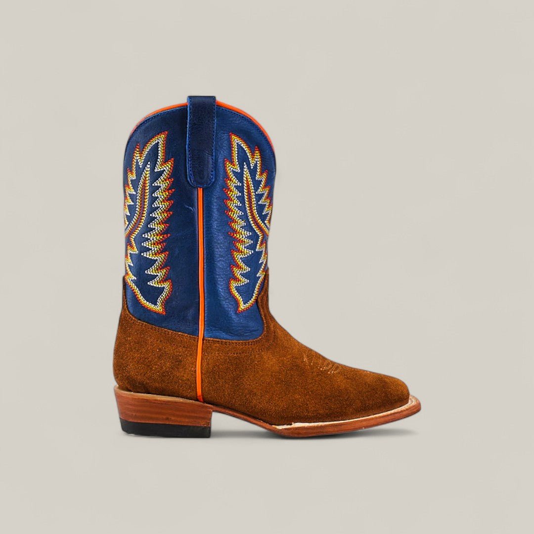 Diamond Suede Ocre - Square Toe - Kids Boots - Gomez Western Wear