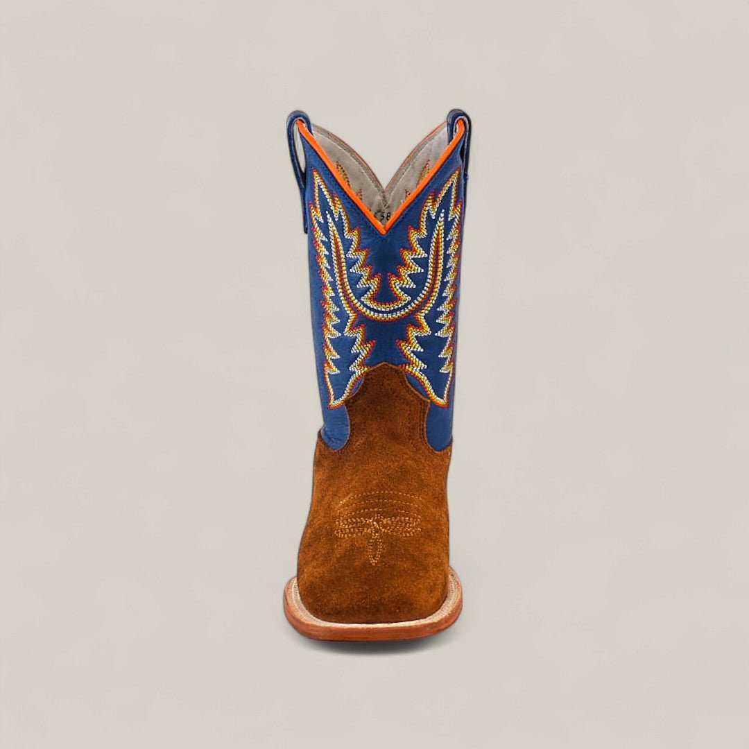 Diamond Suede Ocre - Square Toe - Kids Boots - Gomez Western Wear