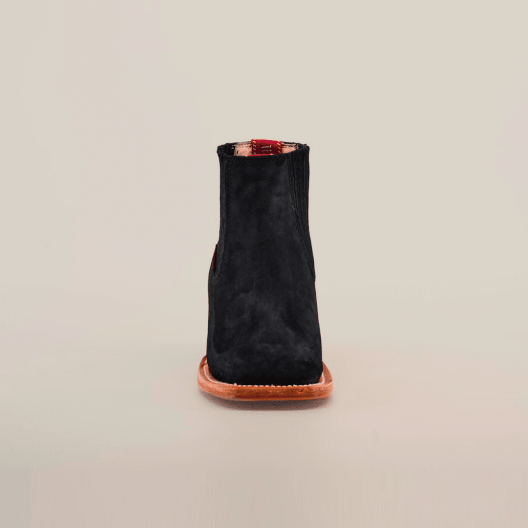 E1200 Joven Nobuck Negro H-Pato - Gomez Western Wear