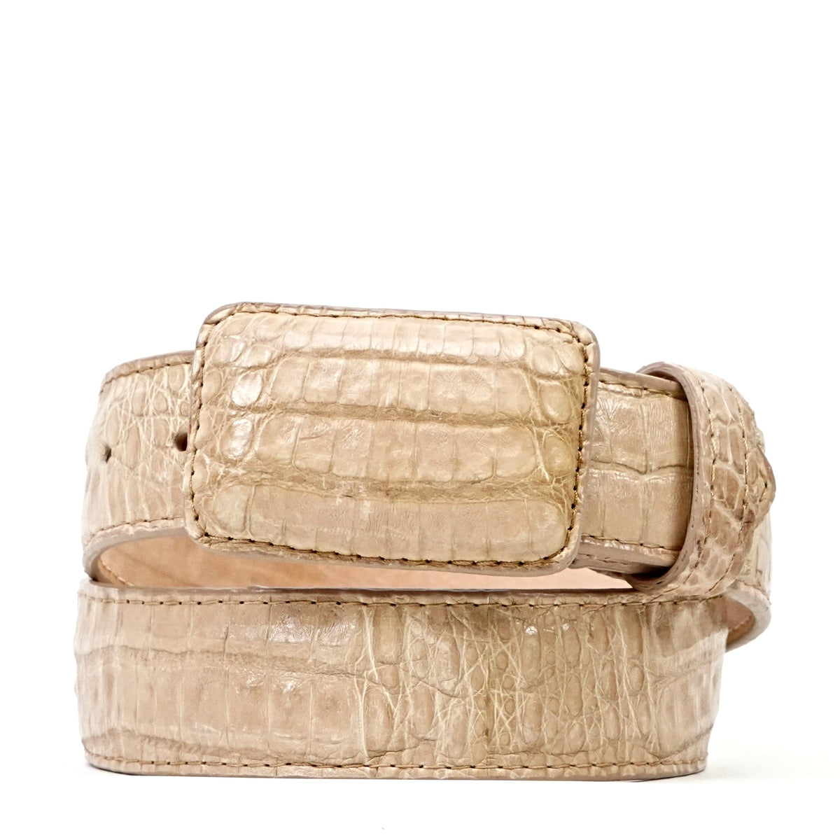 Exotic Full Quilt Caiman Belt - Orix (C-001) - Gomez Western Wear