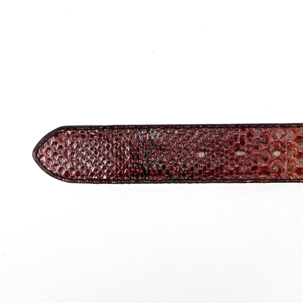 Exotic Full Quilt Python Belt - Red (C-028) - Gomez Western Wear