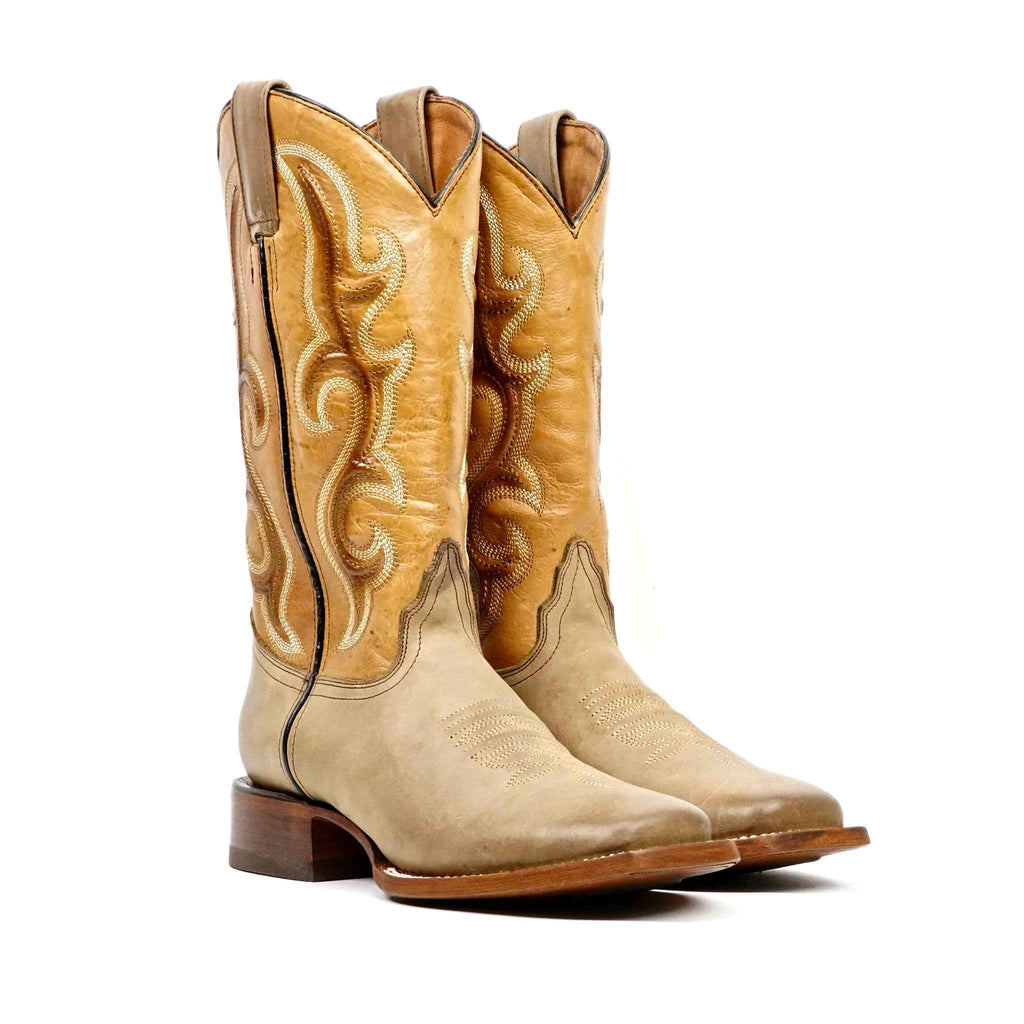 Fawn Cowboy Boots - Square Toe (E951) - Gomez Western Wear