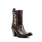 Francia Chocolate Brown Short Boots - J Toe - Gomez Western Wear