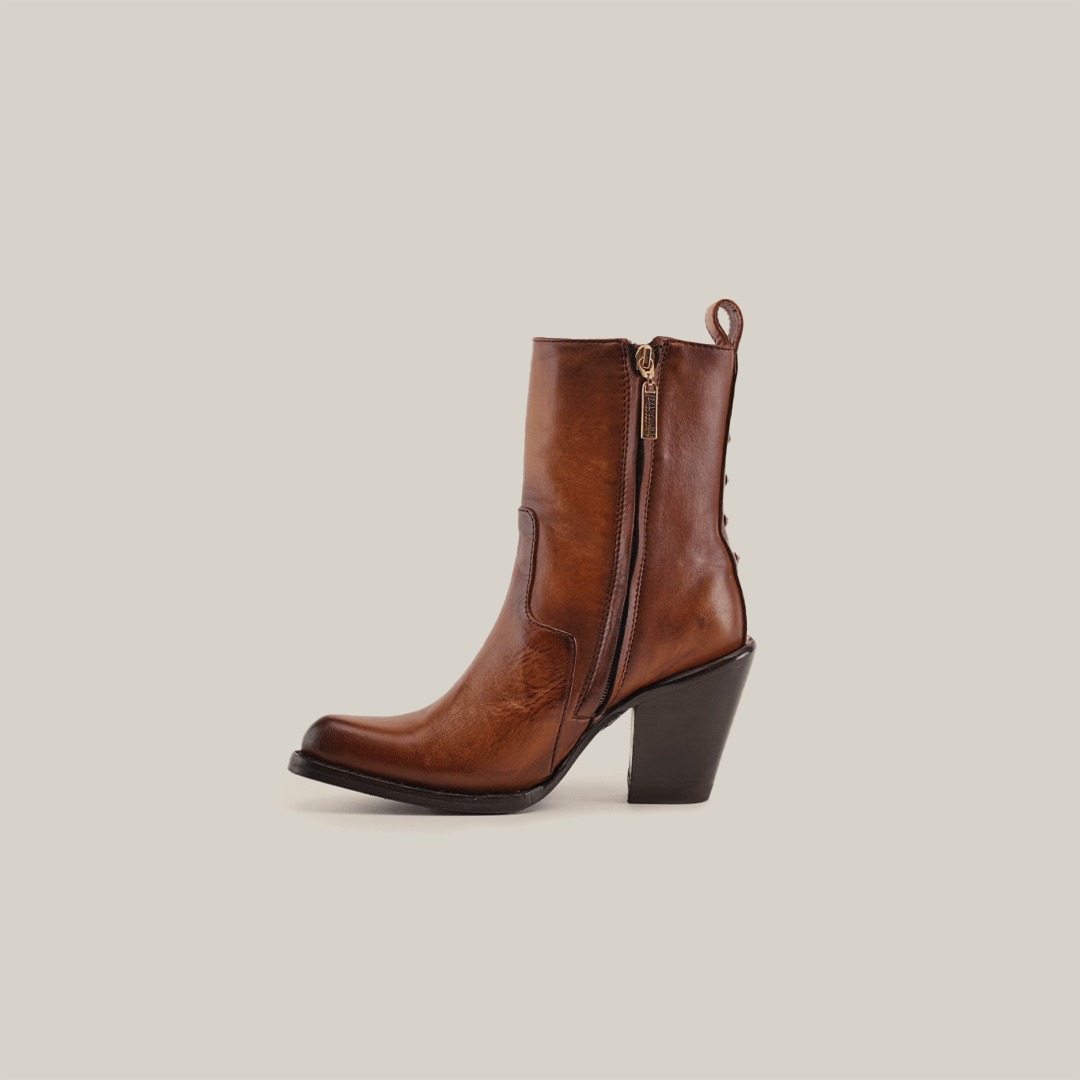 Francia Honey Booties - J Toe - Gomez Western Wear