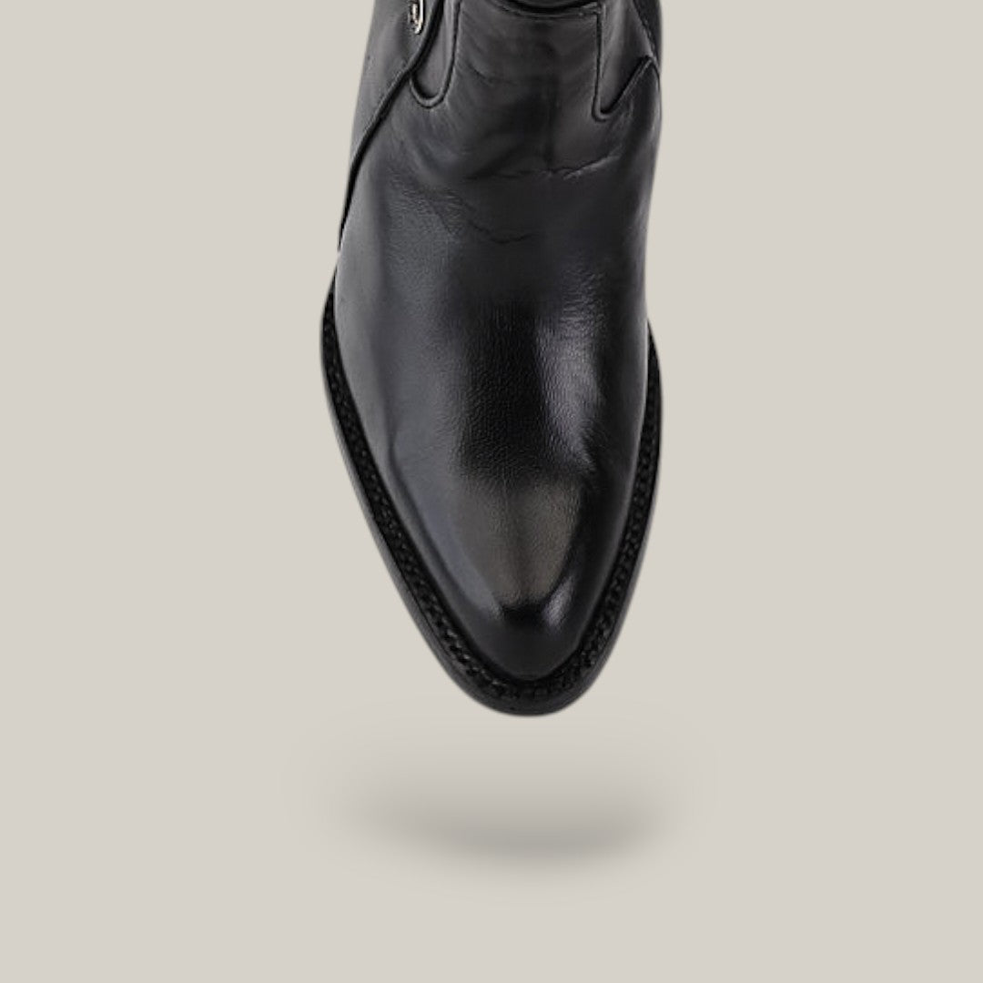 Francia Rings Tall Shaft Black - J Toe - Gomez Western Wear