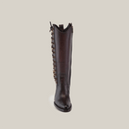 Francia Rings Tall Shaft Chocolate - J Toe - Gomez Western Wear
