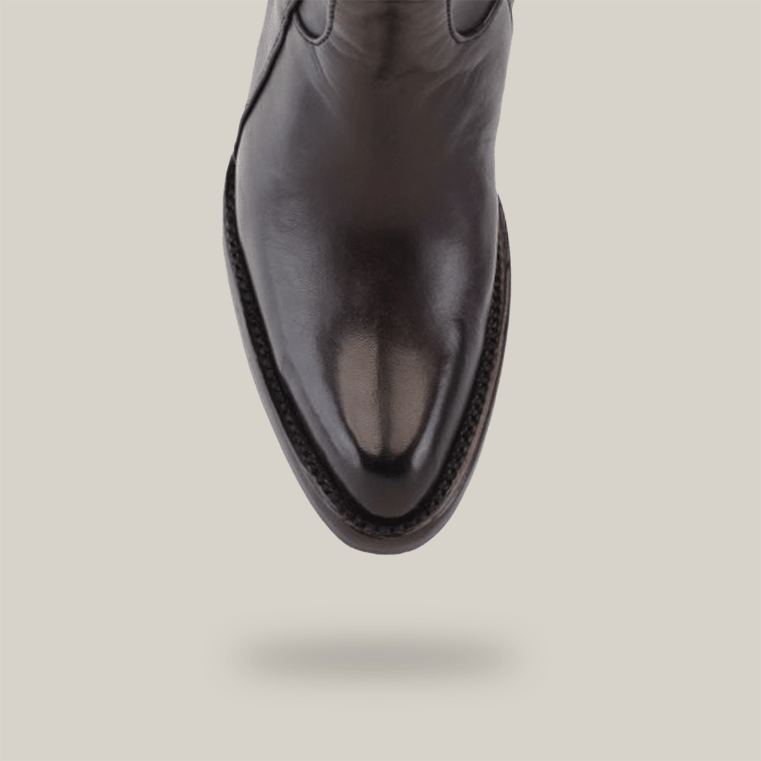 Francia Rings Tall Shaft Chocolate - J Toe - Gomez Western Wear
