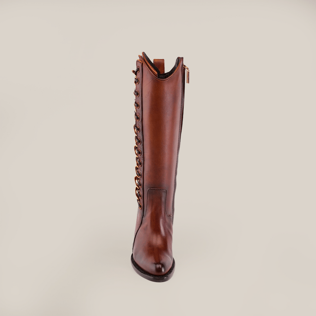 Francia Rings Tall Shaft Tan - J Toe - Gomez Western Wear