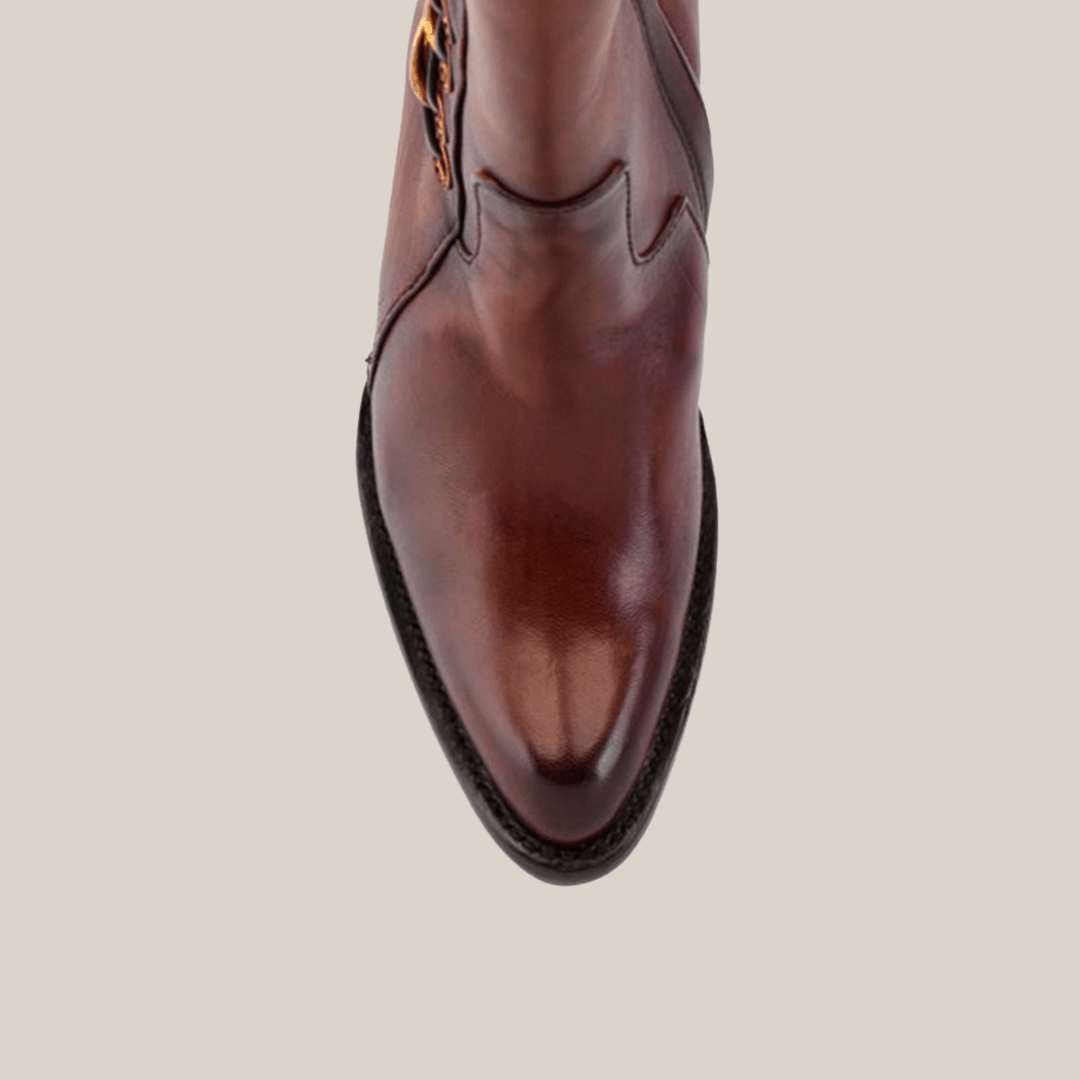 Francia Rings Tall Shaft Tan - J Toe - Gomez Western Wear