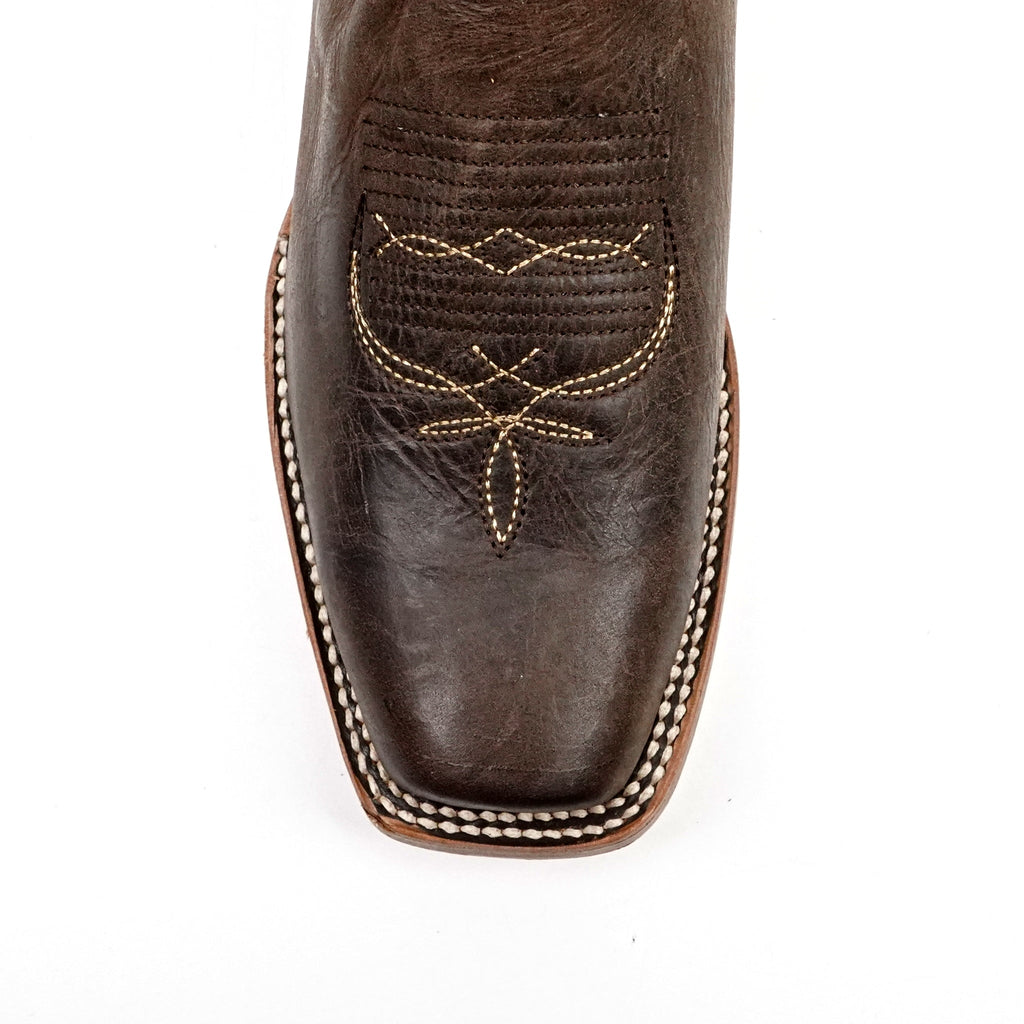 Fresno Chocolate Cowboy Boots - Narrow Square Toe (E906) - Gomez Western Wear