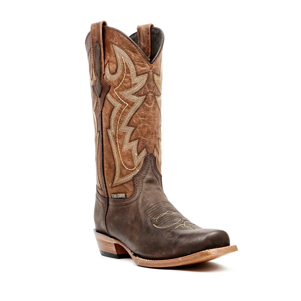 Fresno Chocolate Cowboy Boots - Narrow Square Toe (E906) - Gomez Western Wear