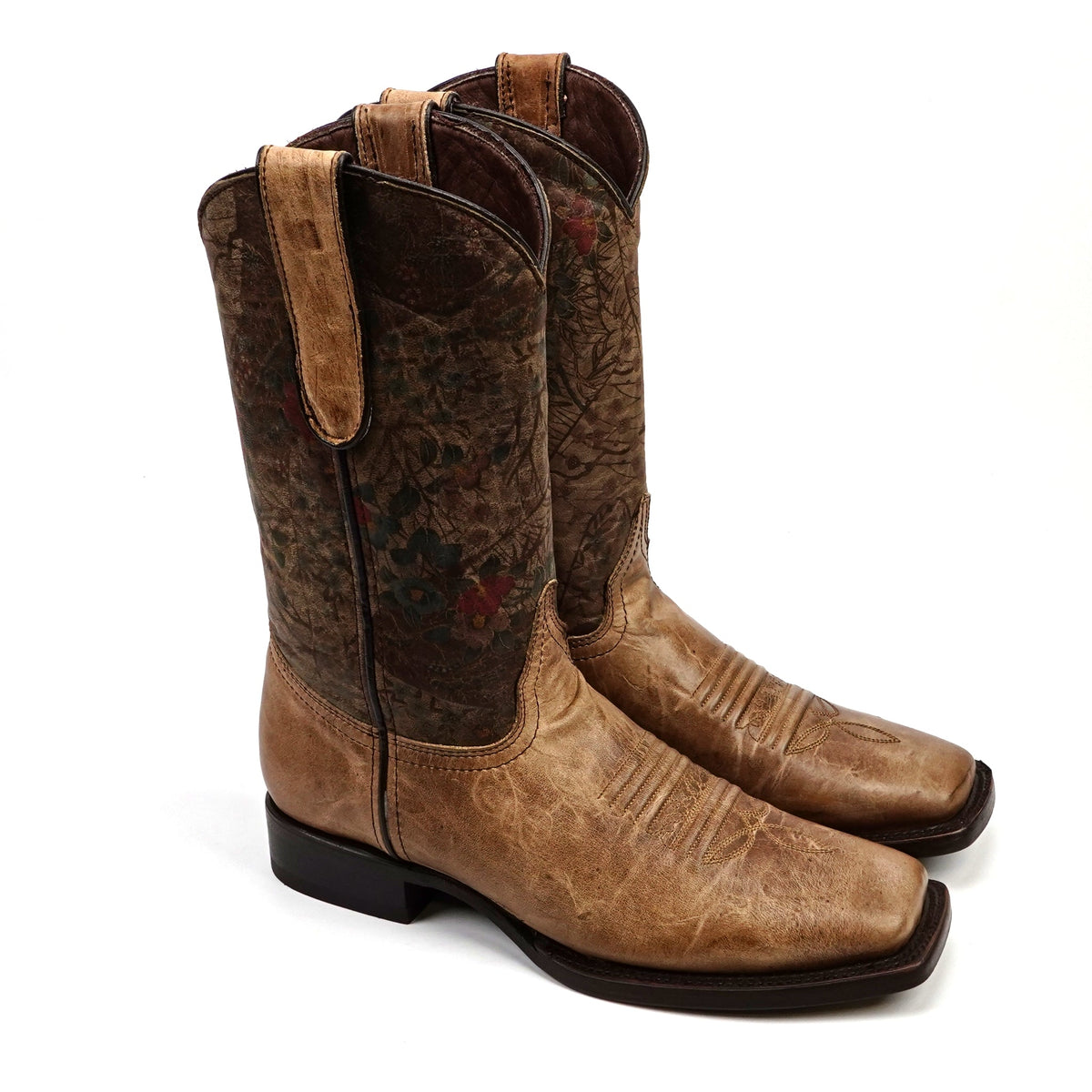 Fresno Tobacco Short Shaft Boots- Square Toe (E792) - Gomez Western Wear