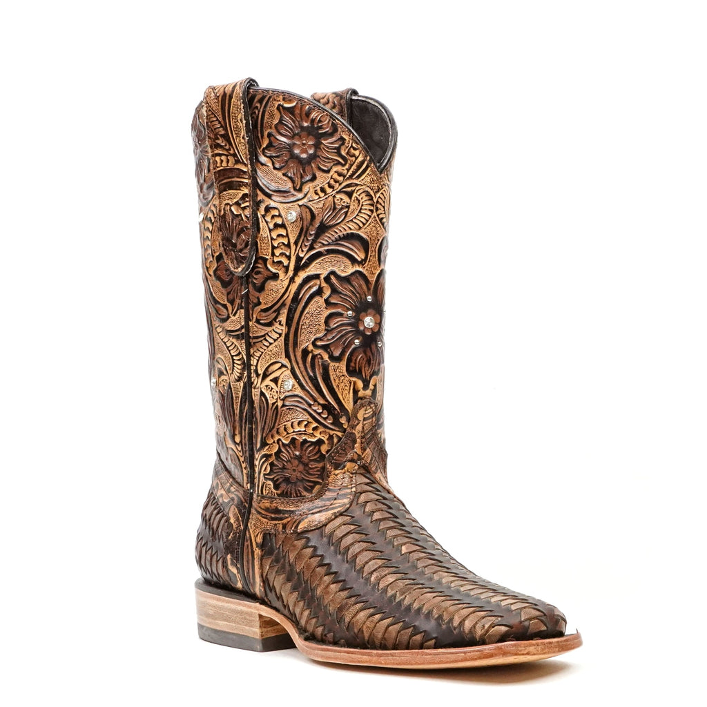 Gabbie - Basketweave Chocolate - Gomez Western Wear