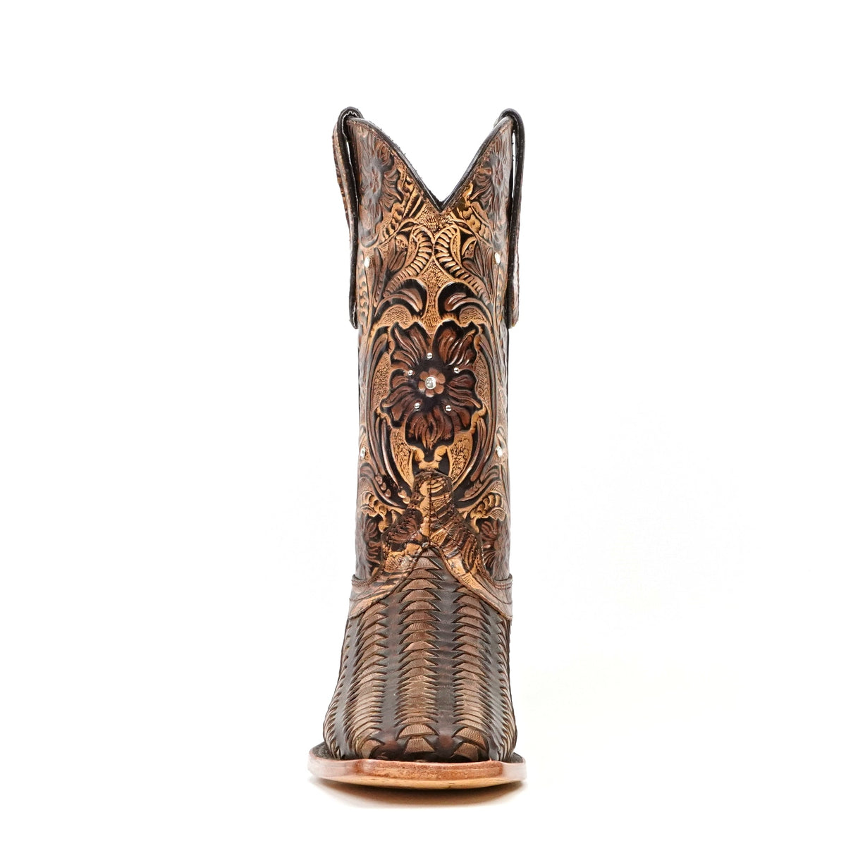 Gabbie - Basketweave Chocolate - Gomez Western Wear