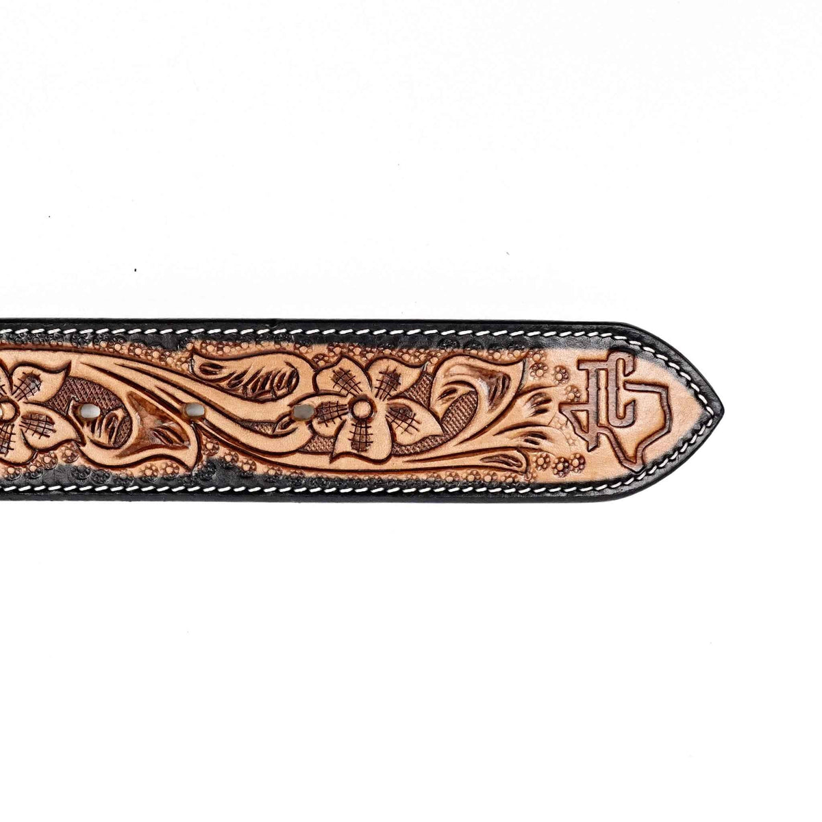 Hand-Tooled Leather Belt (B1) - Gomez Western Wear
