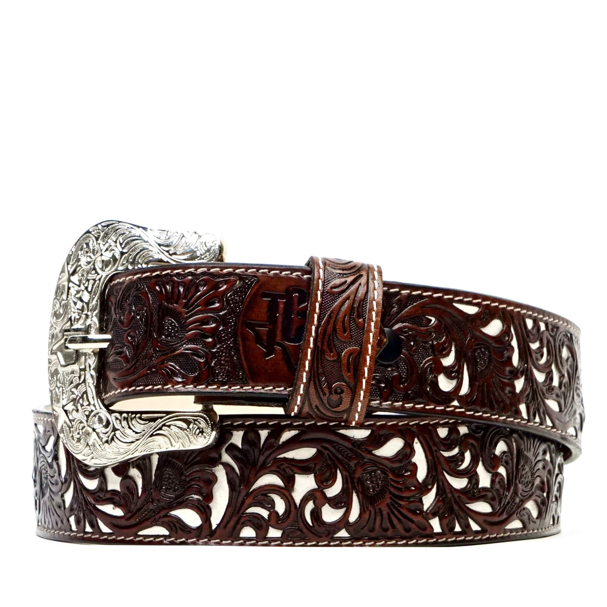 Hand-Tooled Leather Belt (MOD10) - Gomez Western Wear