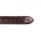 Hand-Tooled Leather Belt (MOD10) - Gomez Western Wear