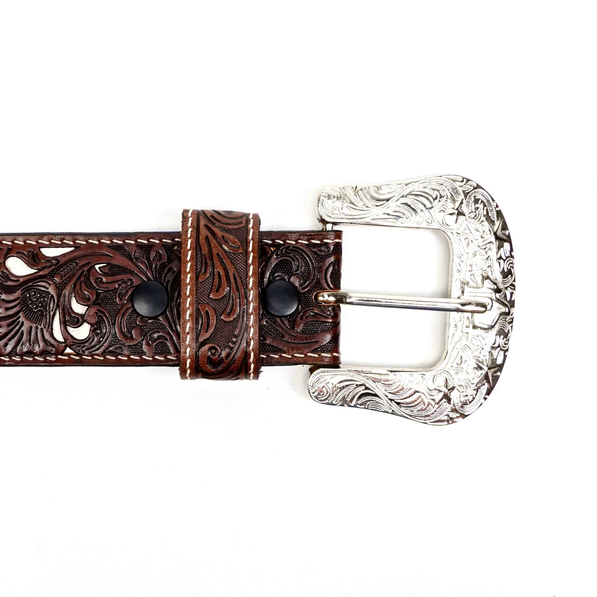 Hand-Tooled Leather Belt (MOD10) - Gomez Western Wear