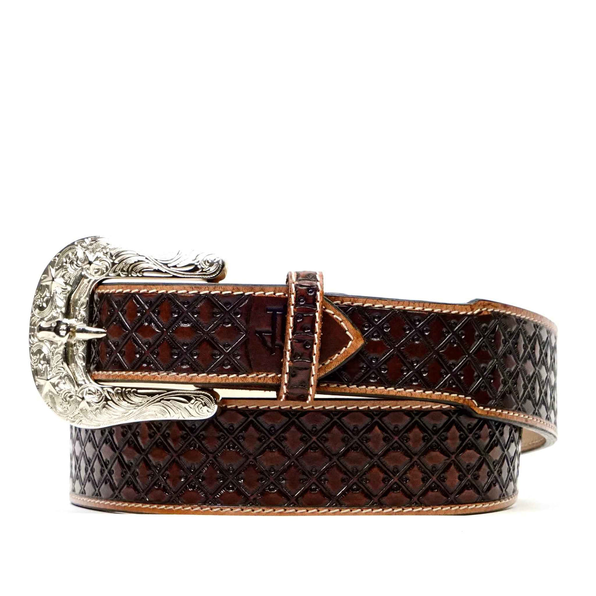 Hand-Tooled Leather Belt (MOD11) - Gomez Western Wear