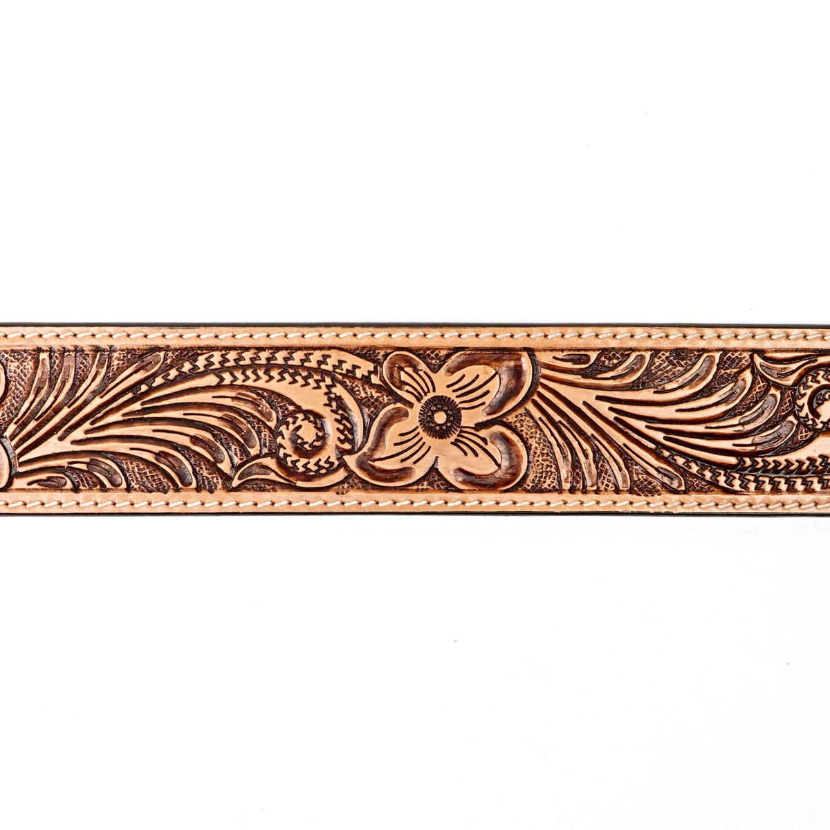 Hand-Tooled Leather Belt (MOD7) - Gomez Western Wear