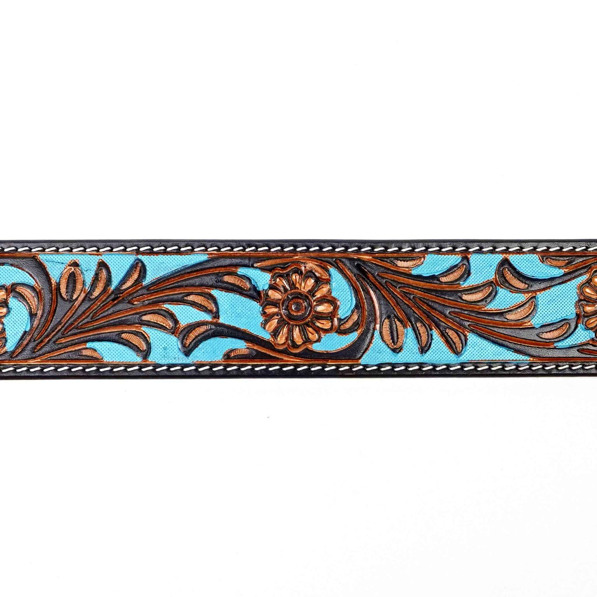 Hand-Tooled Leather Belt (MOD9) - Gomez Western Wear