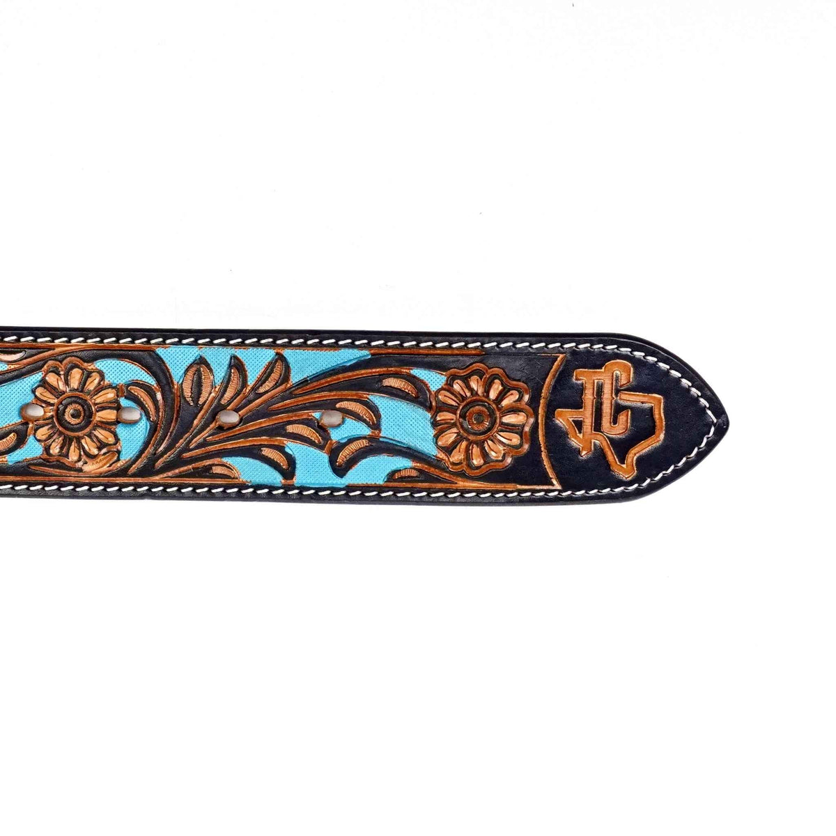 Hand-Tooled Leather Belt (MOD9) - Gomez Western Wear