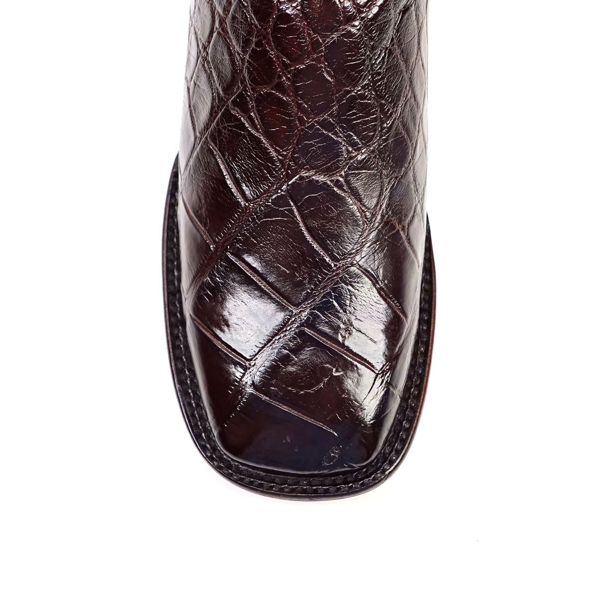 James Alligator Belly Boots - Brown - Square Toe - Gomez Western Wear
