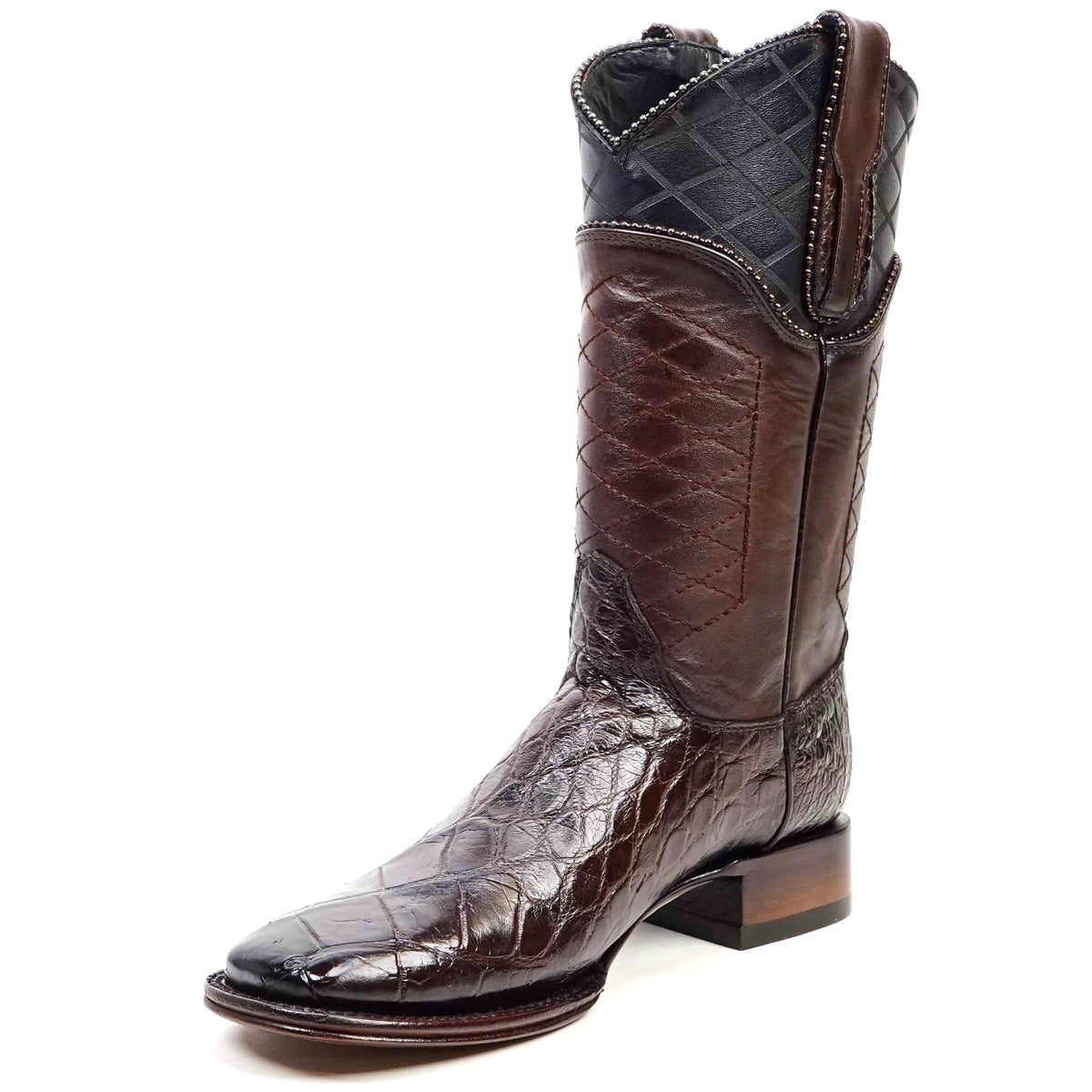 James Alligator Belly Boots - Brown - Square Toe - Gomez Western Wear