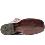 James Alligator Belly Boots - Brown - Square Toe (LG10) - Gomez Western Wear