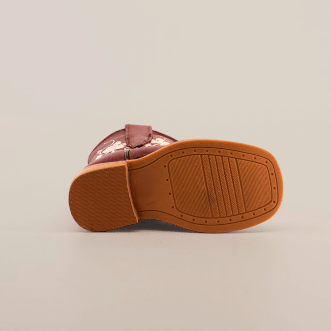 Jatziry Cogñac - Square Toe - Kids Boots - Gomez Western Wear