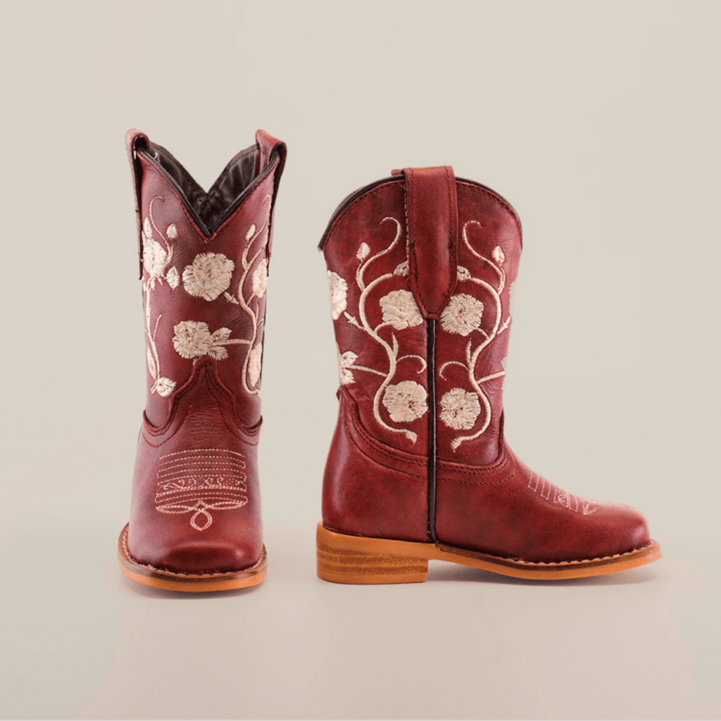 Jatziry Cogñac - Square Toe - Kids Boots - Gomez Western Wear