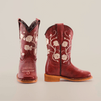 Jatziry Cogñac - Square Toe - Kids Boots - Gomez Western Wear