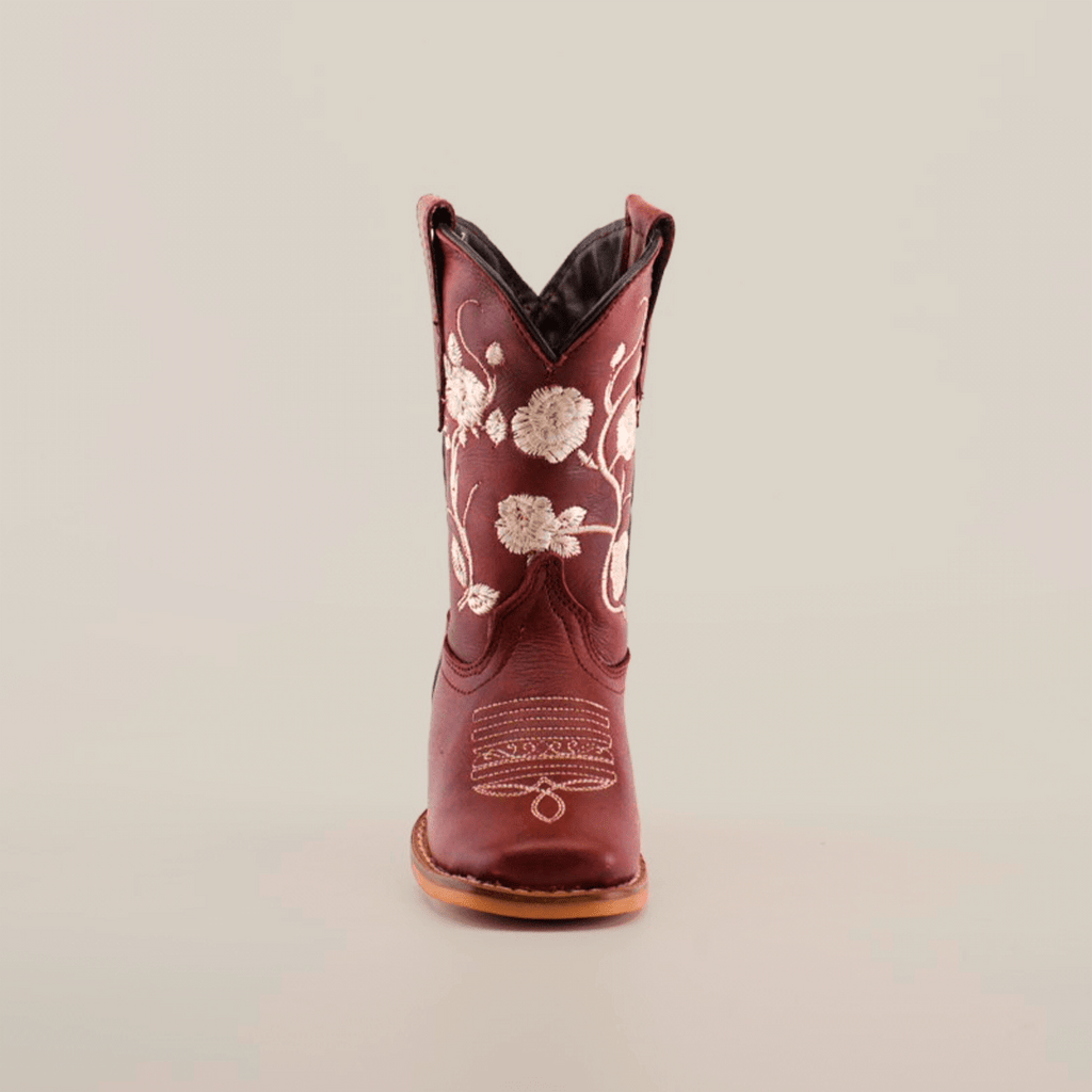 Jatziry Cogñac - Square Toe - Kids Boots - Gomez Western Wear