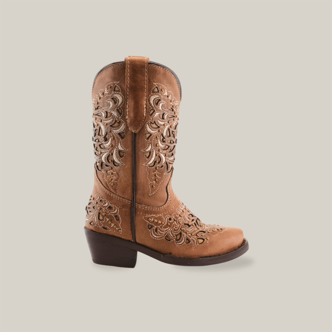 Kiara Crystals Fawn - Snip Toe - Gomez Western Wear