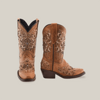 Kiara Crystals Fawn - Snip Toe - Gomez Western Wear