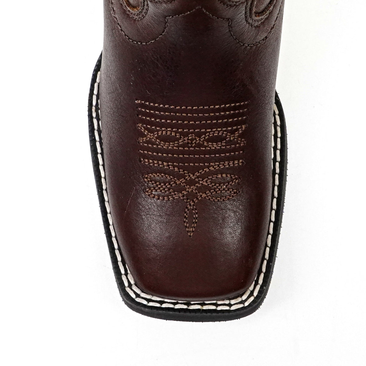 Kids Brown Leather Boots - Slip-Resistant Sole - Square Toe (TCK006) - Gomez Western Wear