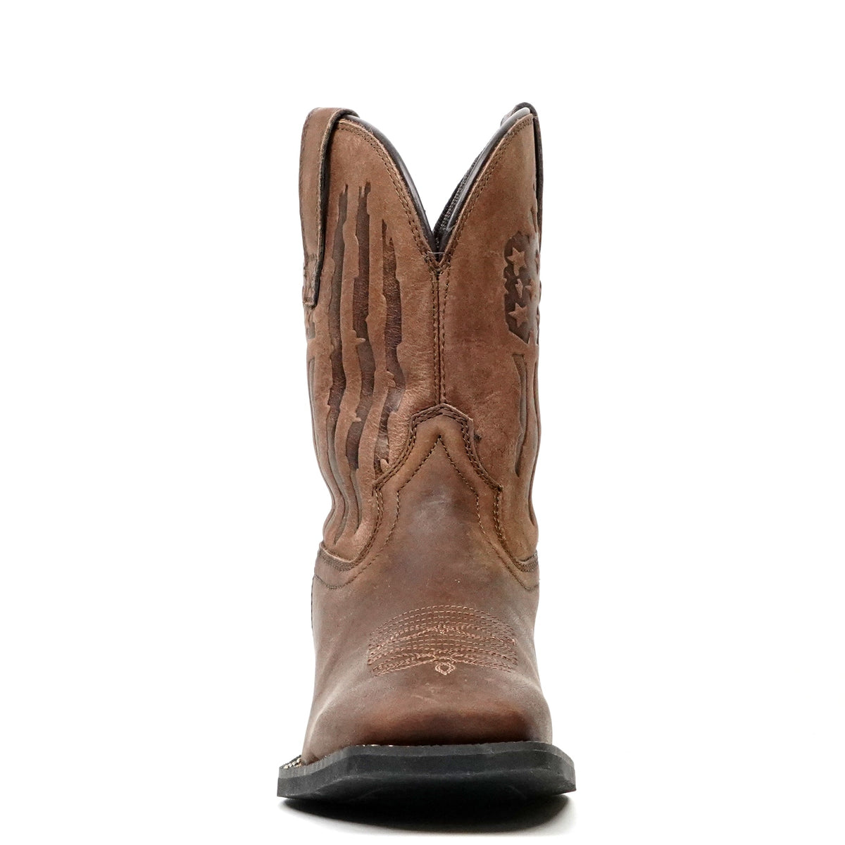 Kids Choco Leather Boots - Slip-Resistant Sole - Square Toe (TCK005) - Gomez Western Wear