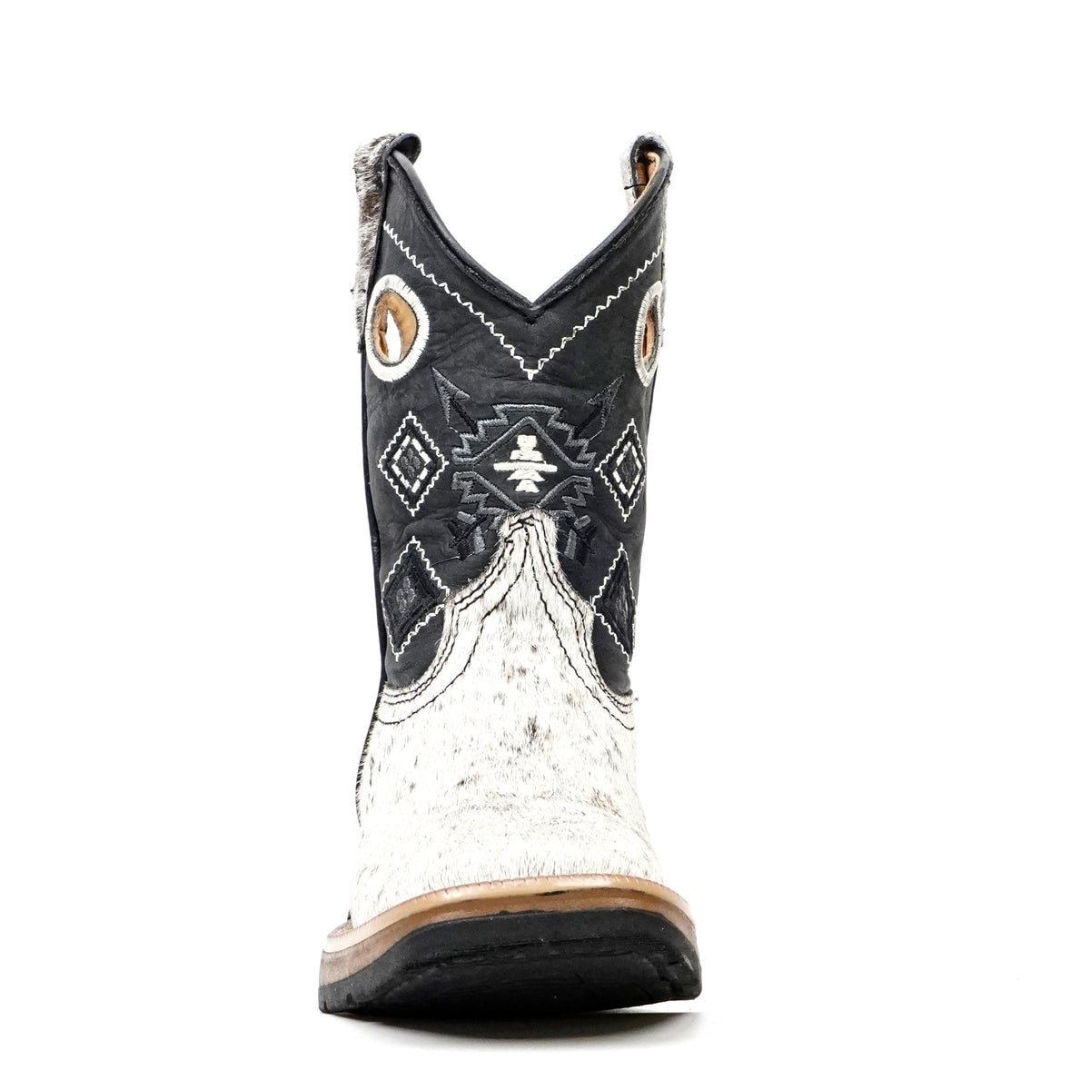 Kids Cowhair Boots- Double Density Sole - Square Toe - Gomez Western Wear