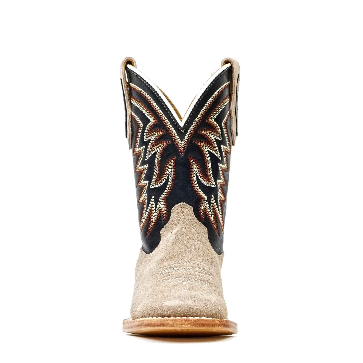 Kids Khaki Roughout Boots - Square Toe (E3002) - Gomez Western Wear