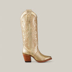 Linda Gold Tall Shaft Boots - Snip Toe - Gomez Western Wear