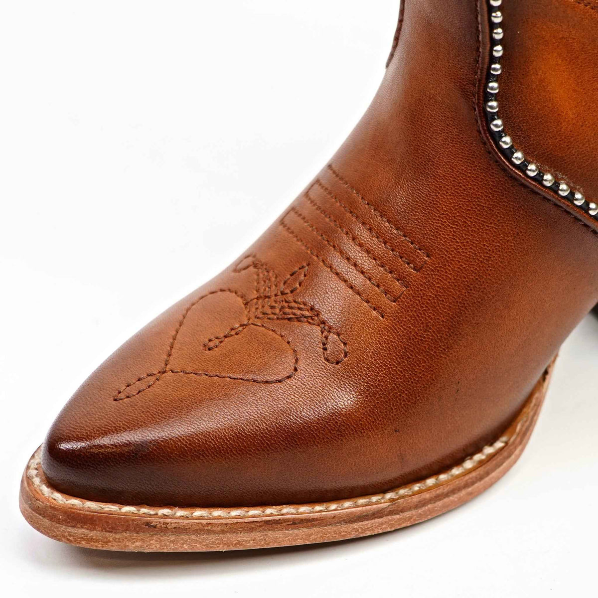 Linda Orange - Tall Shaft - J Toe - Gomez Western Wear